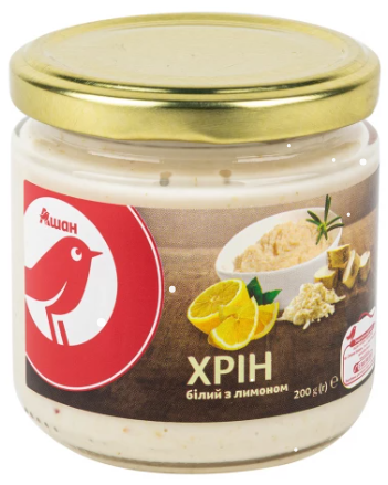 Хрін Auchan, з лимоном, 200 г